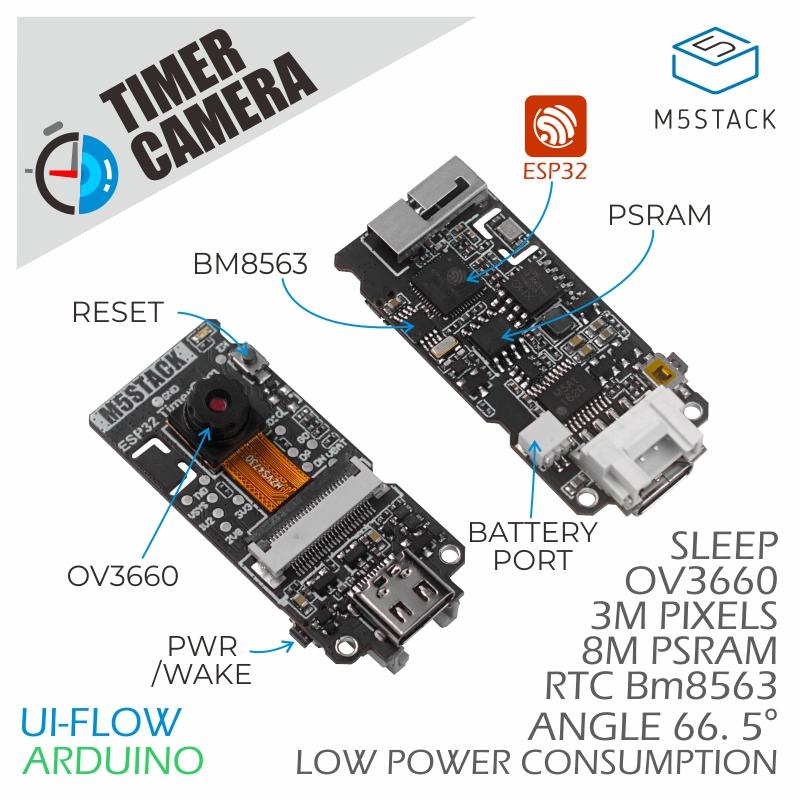 M5Stack - Caméra minuterie PSRAM officielle ESP32 M5Stack