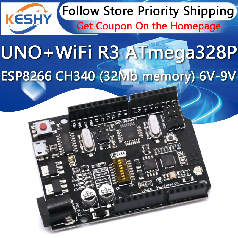 UNO + WiFi R3 ATmega328P + ESP - Nodemcu 32S avis et prix
